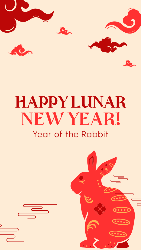 The Oriental Bunny Facebook Story Design