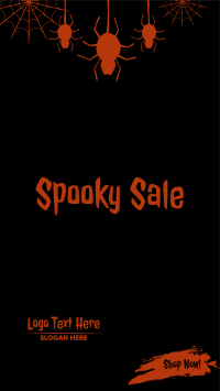 Spider Spooky Sale Instagram Story Design