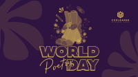 International Poetry Day Facebook Event Cover Design