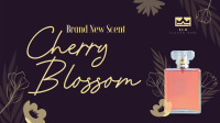 Elegant Flowery Perfume Facebook Event Cover Design