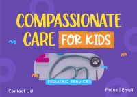 Compassionate Medical Care Postcard Design