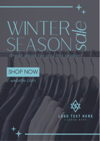 Winter Season Sale Flyer Design