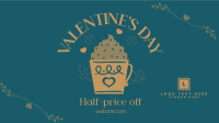 Valentine's Day Cafe Sale Facebook Event Cover Design