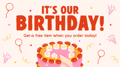 It's Our Birthday Facebook event cover Image Preview