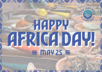 Africa Day Commemoration  Postcard Design