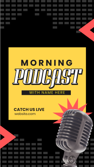 Morning Podcast Stream Instagram story Image Preview