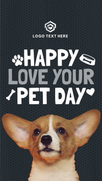 Wonderful Love Your Pet Day Greeting YouTube short Image Preview
