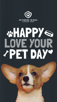 Wonderful Love Your Pet Day Greeting YouTube Short Image Preview