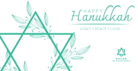 Floral Hanukkah Star Facebook ad Image Preview