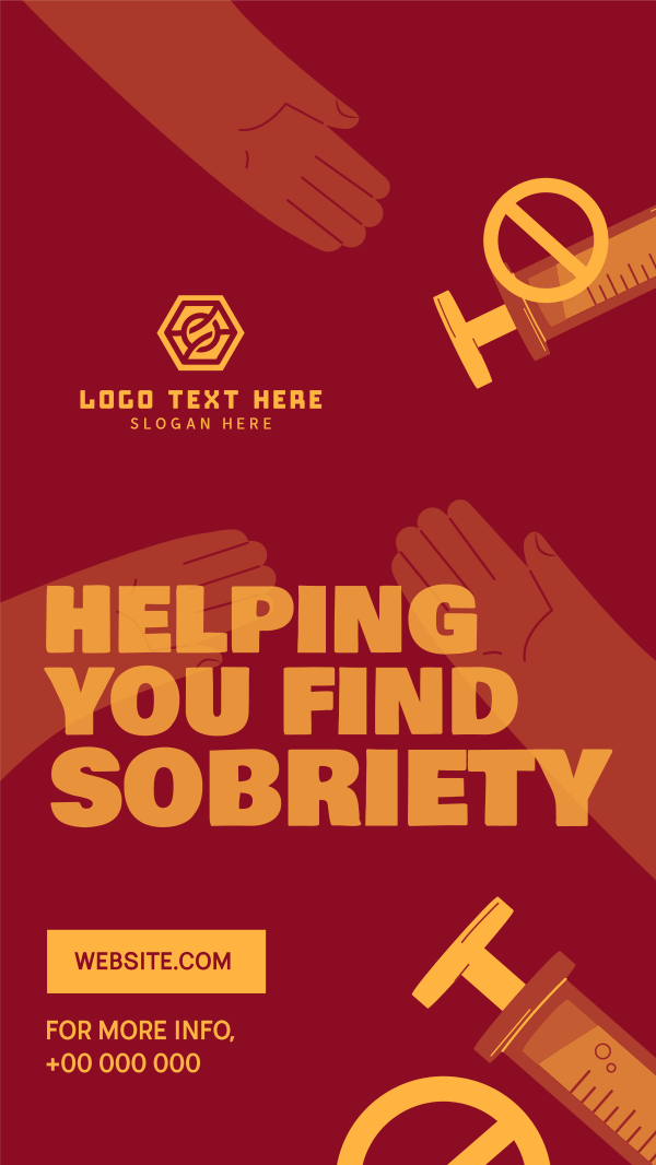 Find Sobriety Instagram Story Design