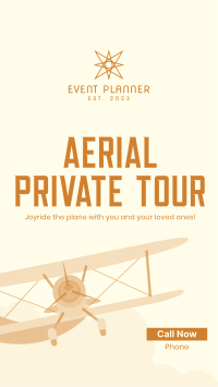 Aerial Private Tour Facebook Story Design
