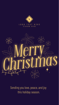 Ornamental Christmas Wishes YouTube Short Design