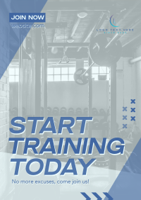 Train Your Body Now Poster Design