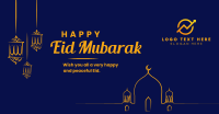 Eid Mubarak Lanterns Facebook ad Image Preview