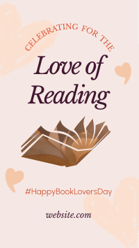 Book Lovers Day TikTok video Image Preview