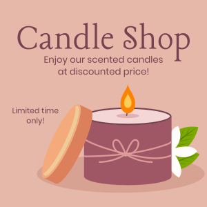 Candle Shop Promotion Instagram post Image Preview