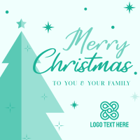 Christmas Tree Greeting Instagram post | BrandCrowd Instagram post Maker