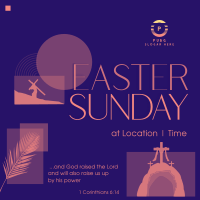 Modern Easter Holy Week Instagram Post Design