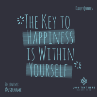 Happiness Within Yourself Linkedin Post Image Preview