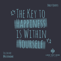 Happiness Within Yourself Linkedin Post Image Preview