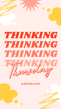 Quirky Thinking Thursday Instagram Story Design