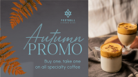 Autumn Coffee Promo Facebook Event Cover Design