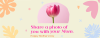 Photo with Mom Facebook cover Image Preview