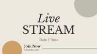 Live Stream On Facebook Event Cover Design