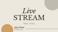 Live Stream On Facebook event cover Image Preview