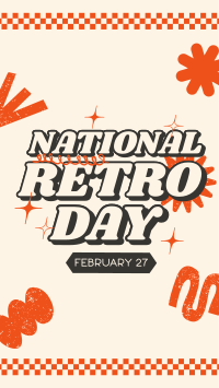 Nostalgic Retro Day Facebook Story Design