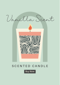 Illustrated Scented Candle Flyer Image Preview