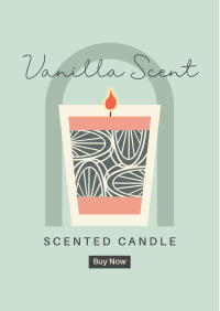 Illustrated Scented Candle Flyer Design