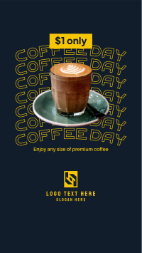 $1 Premium Coffee Facebook story Image Preview