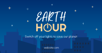 Earth Hour Cityscape Facebook Ad Design