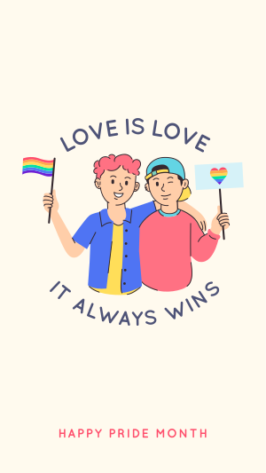 Love is Love Facebook story Image Preview