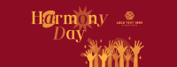 Simple Harmony Day Facebook Cover Design