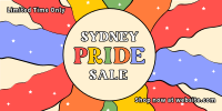 Vibrant Sydney Pride Sale Twitter post Image Preview