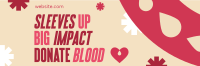 Droplet Blood Donation Twitter Header Design