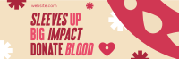 Droplet Blood Donation Twitter Header Image Preview
