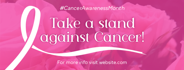 Fight Against Cancer Facebook Cover Design