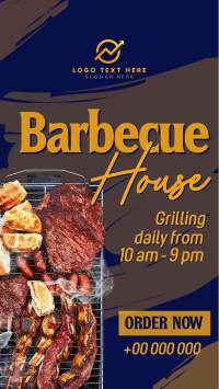 Barbecue House Bold TikTok Video Design