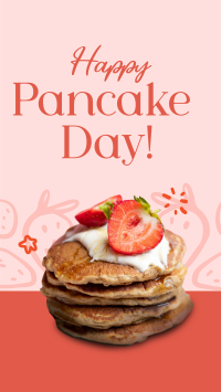 Strawberry Pancakes Facebook story Image Preview