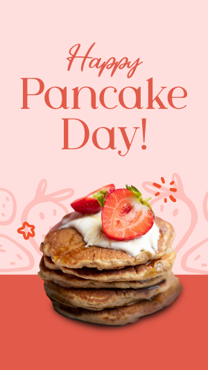 Strawberry Pancakes Facebook story Image Preview