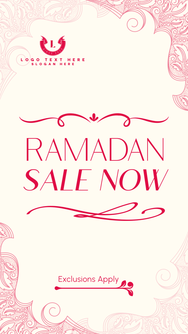 Ornamental Ramadan Sale Facebook Story Design