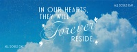 Serene All Souls Day Quote Facebook Cover Design