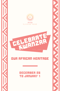 Celebrate Kwanzaa Heritage Pinterest Pin Image Preview