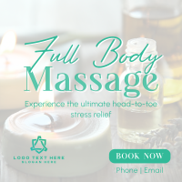 Full Body Massage Instagram Post Design