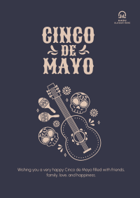 Bright and Colorful Cinco De Mayo Poster Image Preview