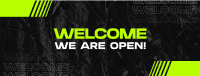 Grunge Welcome Texture  Facebook Cover Design
