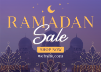 Rustic Ramadan Sale Postcard Image Preview